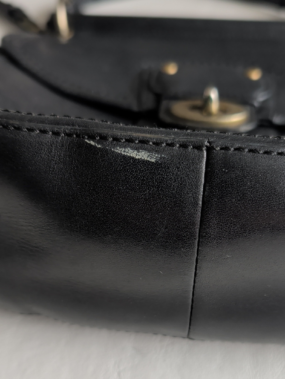 Coach Black Leather Willis Saddle Crossbody Bag - Picture 5 of 12